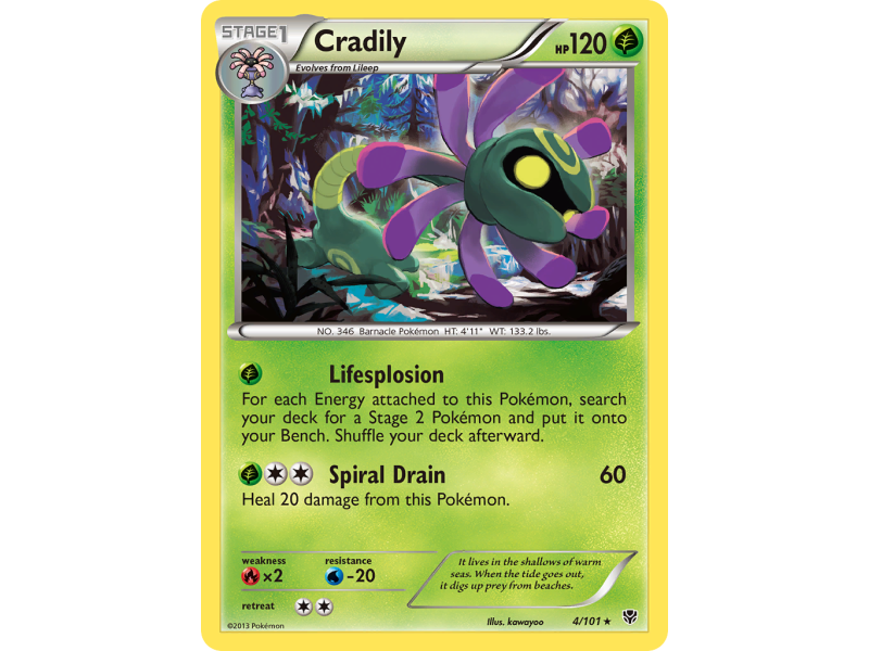 Cradily (Reverse Holo)