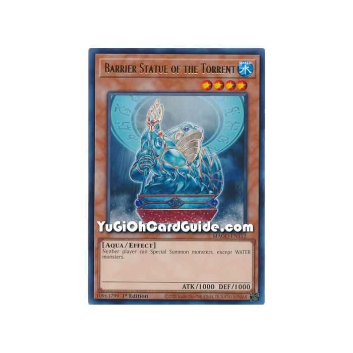 Barrier Statue of the Torrent (Rare) – Maximum Gold | Carta YUGIOH en México