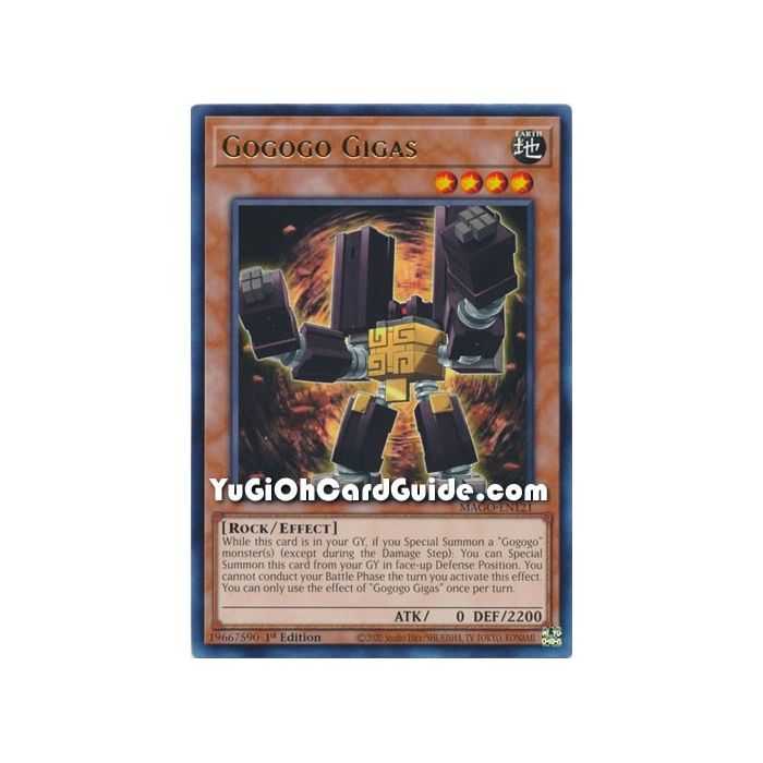 Gogogo Gigas (Rare) – Maximum Gold | Carta YUGIOH en México