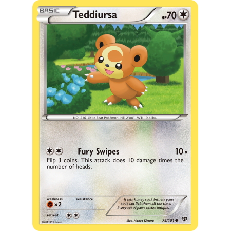 Teddiursa (Reverse Holo)
