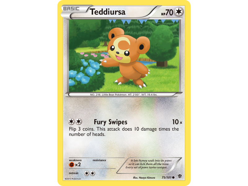 Teddiursa (Reverse Holo)