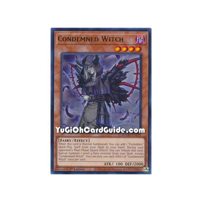 Condemned Witch (Rare) – Maximum Gold | Carta YUGIOH en México