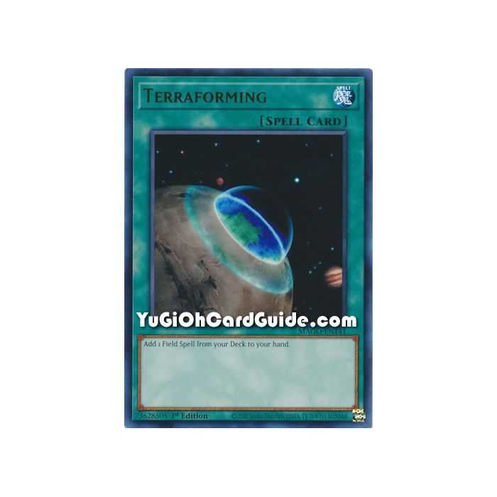 Terraforming (Rare) – Maximum Gold | Carta YUGIOH en México