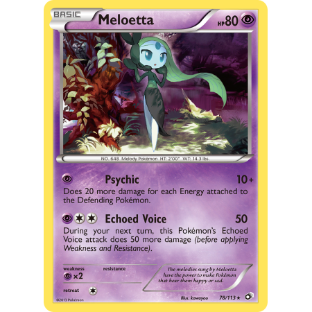 Meloetta (Reverse Holo)