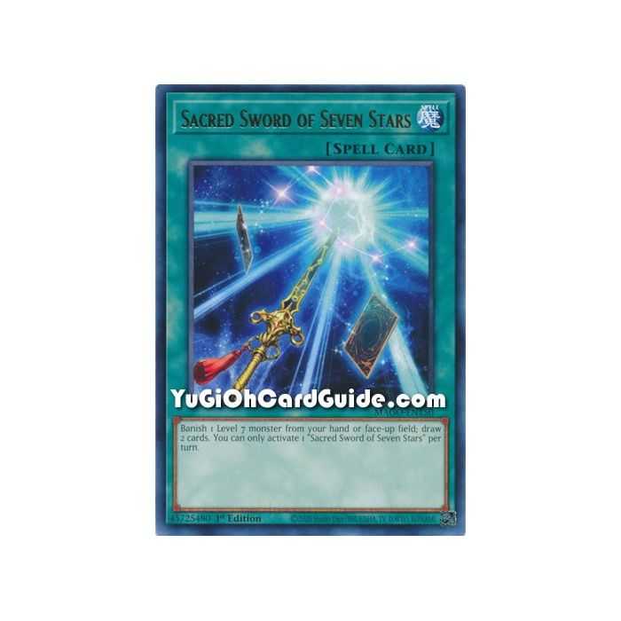 Sacred Sword of Seven Stars (Rare) – Maximum Gold | Carta YUGIOH en México