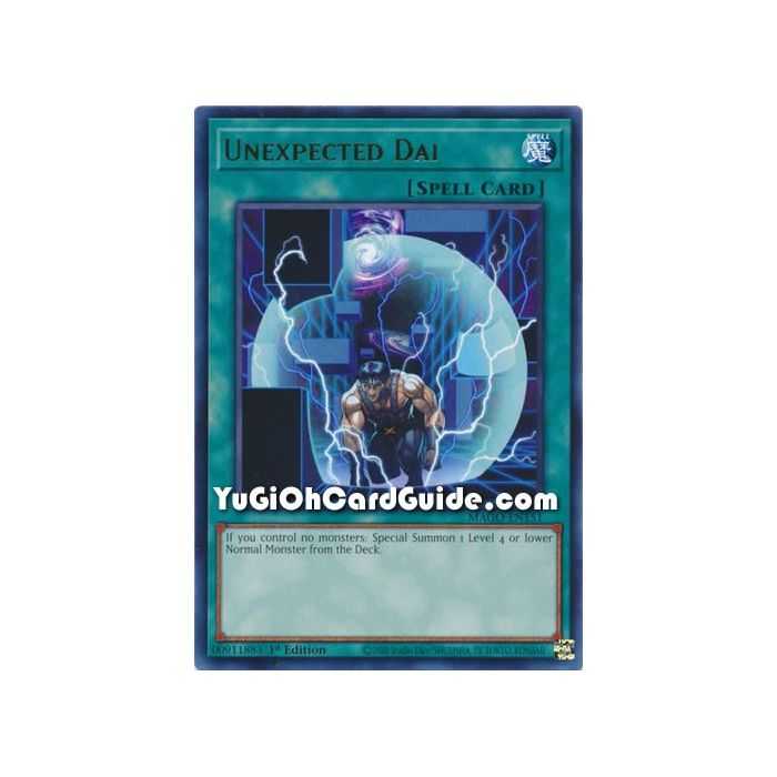 Unexpected Dai (Rare) – Maximum Gold | Carta YUGIOH en México