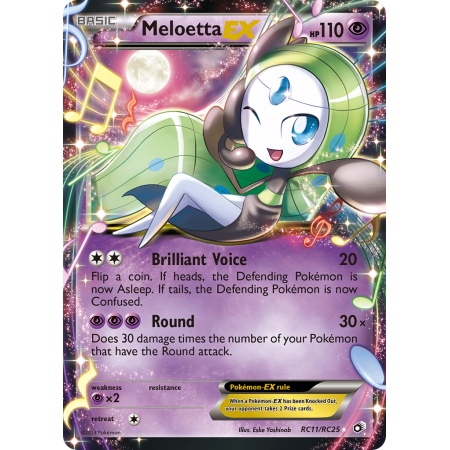 Meloetta-EX (Reverse Holo)