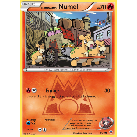 Team Magma's Numel (Reverse Holo)
