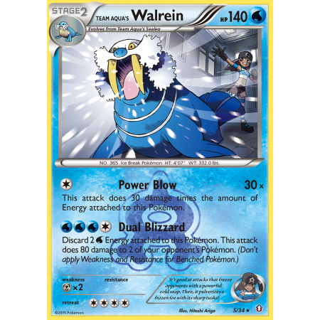 Team Aqua's Walrein (Reverse Holo)
