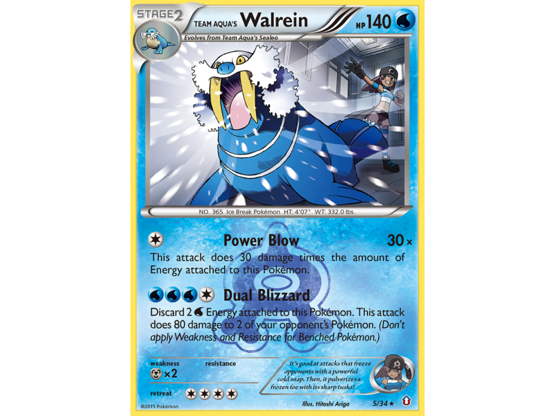 Team Aqua's Walrein (Reverse Holo)