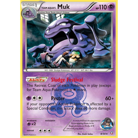 Team Aqua's Muk (Holo)