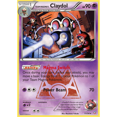 Team Magma's Claydol (Reverse Holo)
