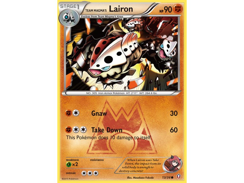 Team Magma's Lairon (Reverse Holo)