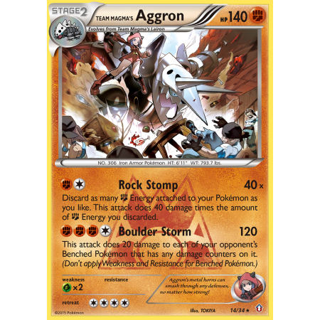 Team Magma's Aggron (Reverse Holo)