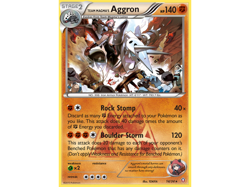 Team Magma's Aggron (Reverse Holo)