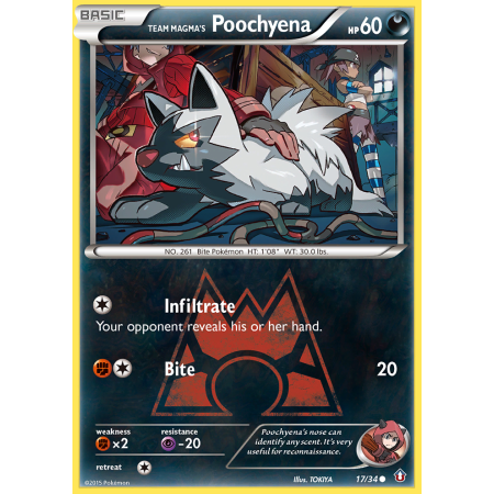 Team Magma's Poochyena (Reverse Holo)