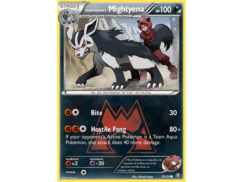 Team Magma's Mightyena (Reverse Holo)