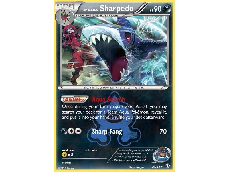 Team Aqua's Sharpedo (Reverse Holo)
