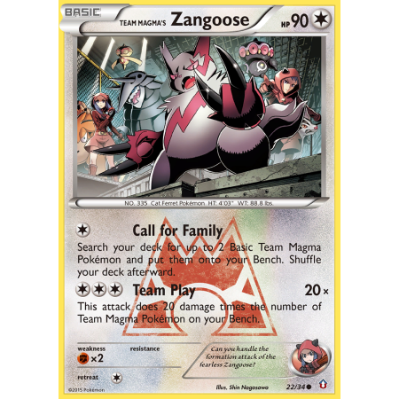 Team Magma's Zangoose (Reverse Holo)