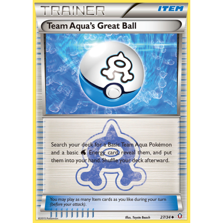 Team Aqua's Great Ball (Reverse Holo)