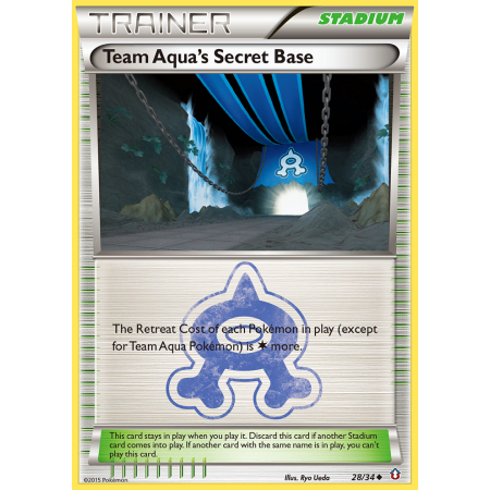 Team Aqua's Secret Base (Reverse Holo)