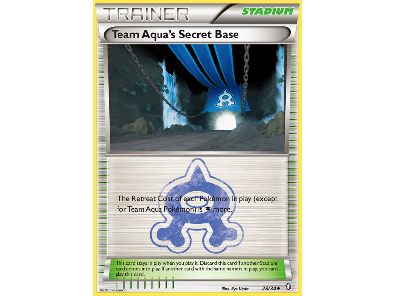 Team Aqua's Secret Base (Reverse Holo)