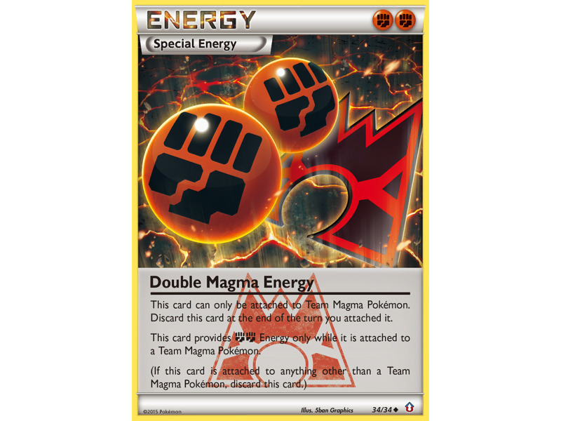 Double Magma Energy (Reverse Holo)