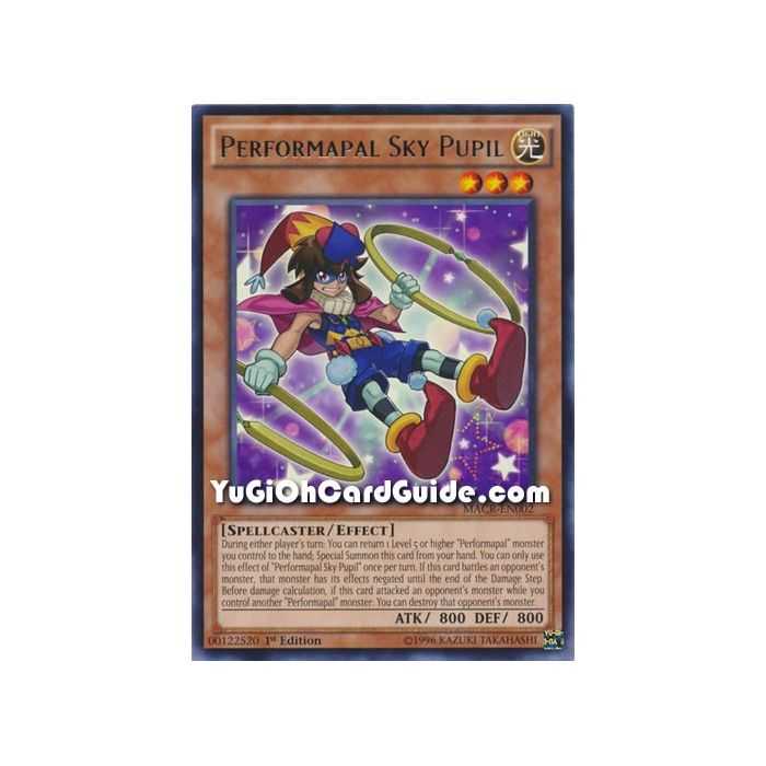 Performapal Sky Pupil (Rare) – Maximum Crisis | Carta YUGIOH en México