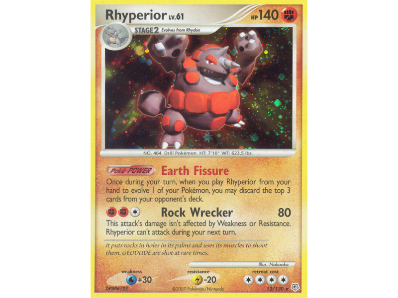 Rhyperior (Reverse Holo)