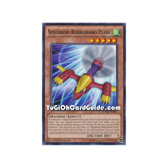 Speedroid Rubberband Plane (Rare) – Maximum Crisis | Carta YUGIOH en México