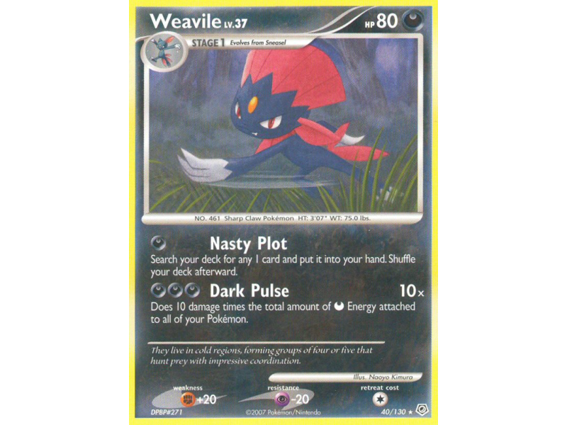 Weavile (Reverse Holo)