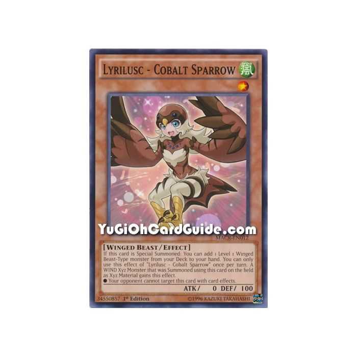 Lyrilusc - Cobalt Sparrow (Common) – Maximum Crisis | Carta YUGIOH en México