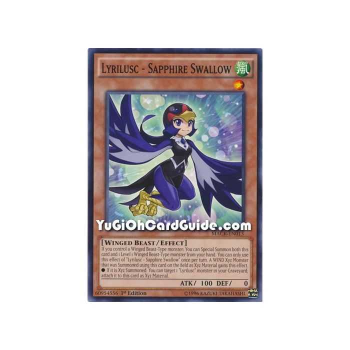 Lyrilusc - Sapphire Swallow (Common) – Maximum Crisis | Carta YUGIOH en México
