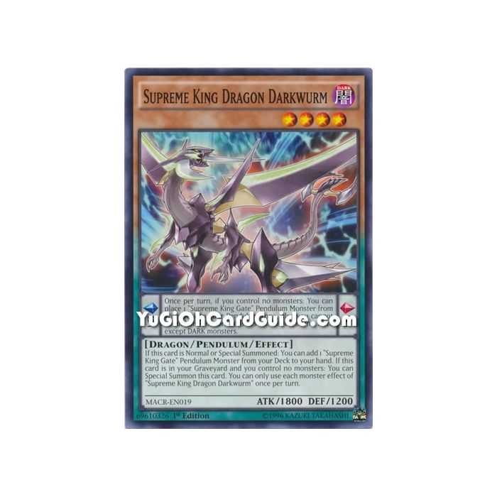 Supreme King Dragon Darkwurm (Common) – Maximum Crisis | Carta YUGIOH en México