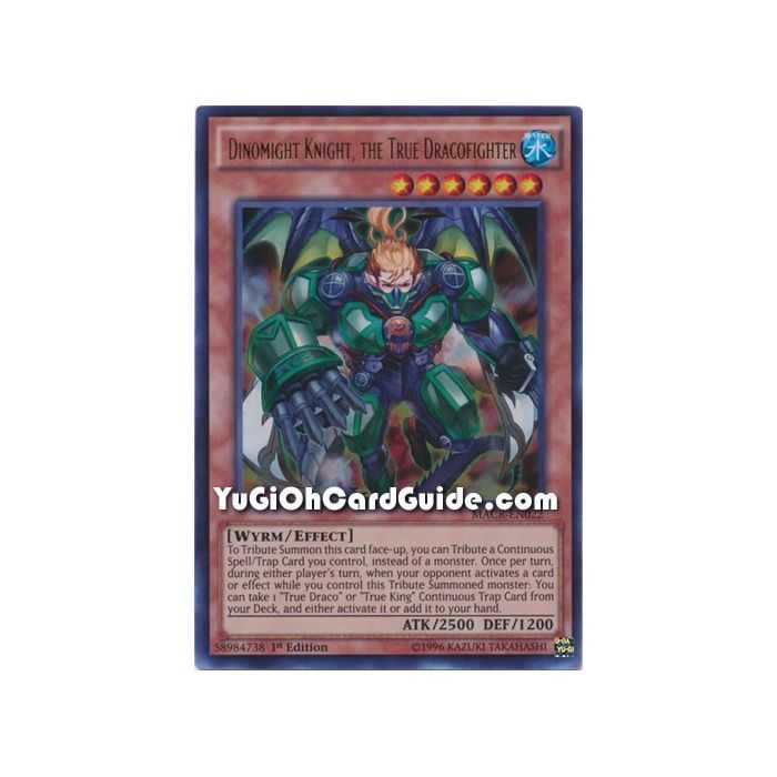 Dinomight Knight, the True Dracofighter (Ultra Rare) – Maximum Crisis | Carta YUGIOH en México