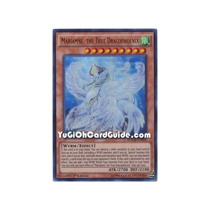 Mariamne, the True Dracophoenix (Ultra Rare) – Maximum Crisis | Carta YUGIOH en México