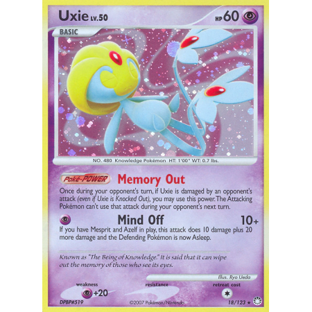 Uxie (Reverse Holo)