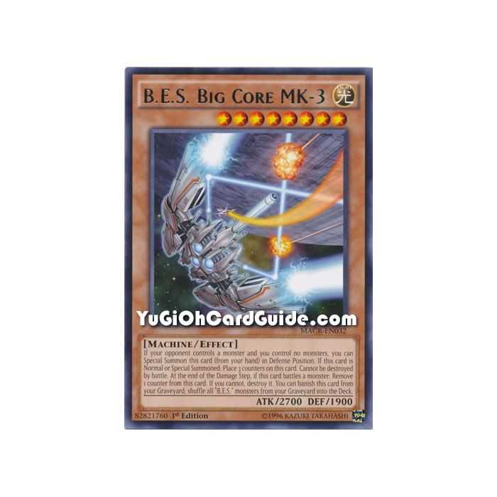 B.E.S. Big Core MK-3 (Rare) – Maximum Crisis | Carta YUGIOH en México