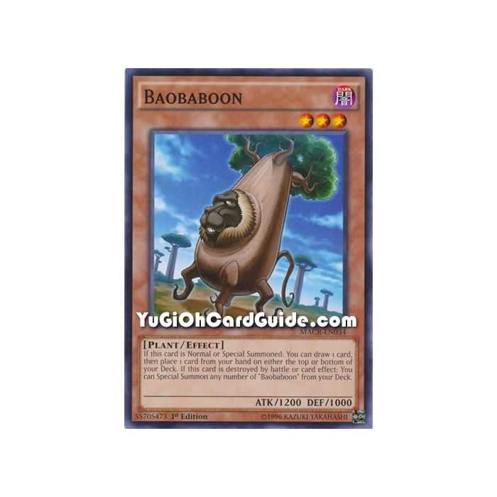 Boababoon (Common) – Maximum Crisis | Carta YUGIOH en México