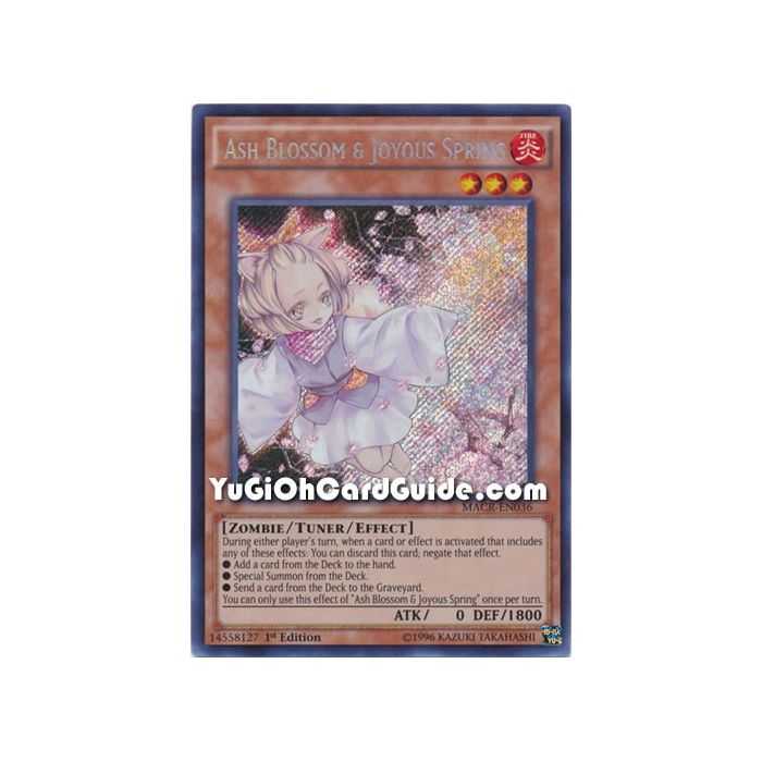 Ash Blossom & Joyous Spring (Secret Rare) – Maximum Crisis | Carta YUGIOH en México