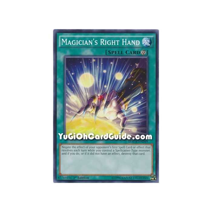 Magician's Right Hand (Common) – Maximum Crisis | Carta YUGIOH en México