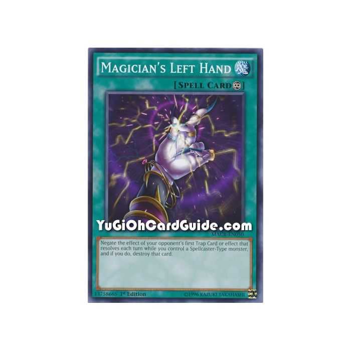 Magician's Left Hand (Common) – Maximum Crisis | Carta YUGIOH en México