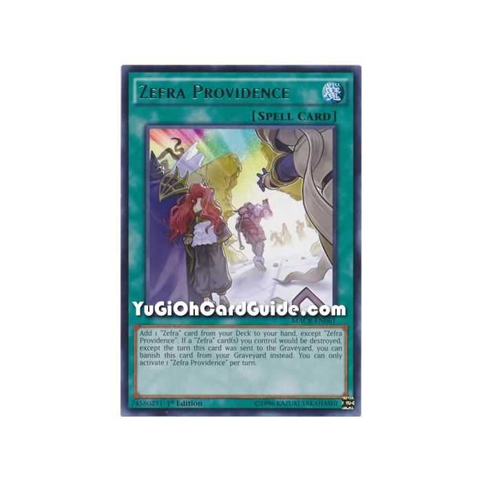 Zefra Providence (Rare) – Maximum Crisis | Carta YUGIOH en México