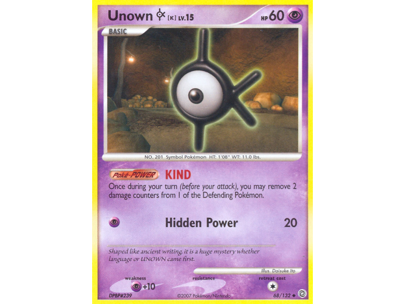 Unown [K] (Reverse Holo)