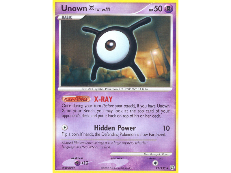 Unown [X] (Reverse Holo)