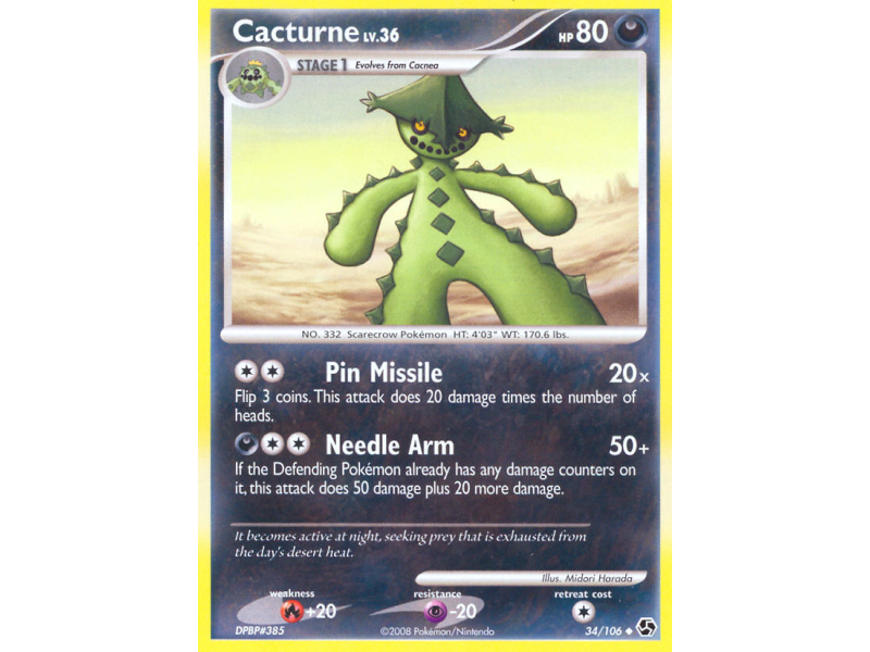 Cacturne (Reverse Holo)