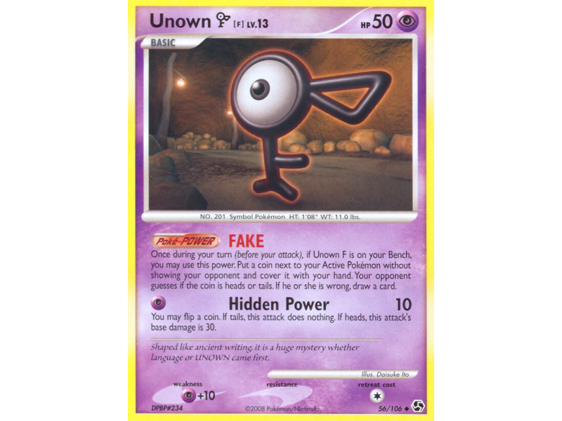 Unown [F] (Reverse Holo)