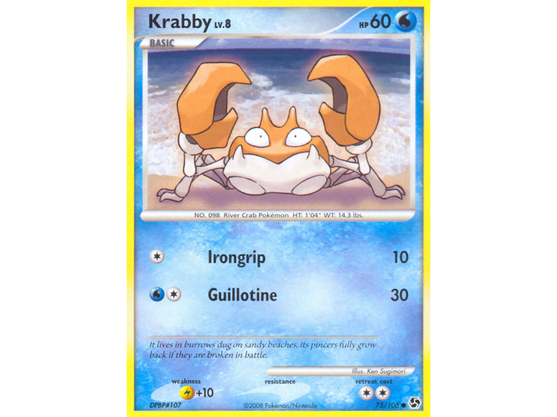 Krabby (Reverse Holo)