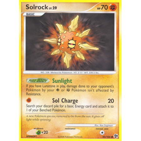 Solrock (Reverse Holo)