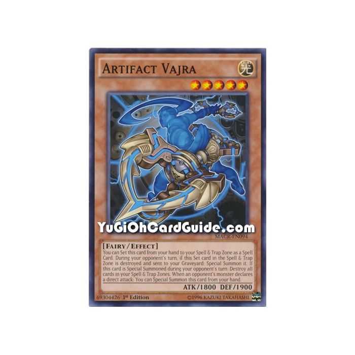 Artifact Vajra (Common) – Maximum Crisis | Carta YUGIOH en México